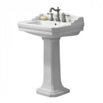 Series 1930 Lavatory and Pedestal Combo in White