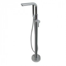 Flawless Series 2-Handle Freestanding Claw Foot Tub Faucet with Handshower in Polished Chrome