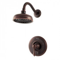 Marielle Single-Handle Shower Faucet Trim Kit in Rustic Bronze (Valve Not Included)