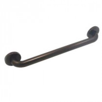 Premium 30 in. x 1.25 in. Polyester Painted Stainless Steel Grab Bar in Oil Rubbed Bronze (33 in. Overall Length)