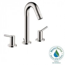 Talis S 8 in. Widespread 2-Handle Mid-Arc Bathroom Faucet in Chrome