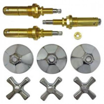 3 Valve Rebuild Kit for Tub and Shower with Chrome Handles for American Standard