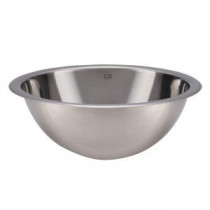 Simply Stainless Round Drop-in Bathroom Sink in Polished Stainless Steel