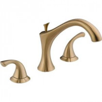 Addison 2-Handle Deck-Mount Roman Tub Faucet Trim Kit Only in Champage Bronze (Valve Not Included)