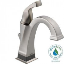 Dryden Single Hole Single-Handle Bathroom Faucet in Stainless with Touch2O.xt Technology