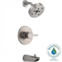 Compel 1-Handle 1-Spray Tub and Shower Faucet Trim Kit in Stainless (Valve Not Included)