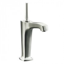 Margaux Single Hole Single Handle Mid Arc Bathroom Faucet in Vibrant Polished Nickel