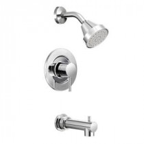 Align 1-Handle Posi-Temp Tub and Shower Faucet Trim Kit in Chrome (Valve Not Included)