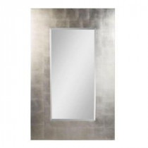 56 in. x 36 in. Antiqued Silver Rectangle Framed Mirror