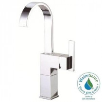 Sirius Single Hole Single-Handle High-Arc Vessel Bathroom Faucet in Chrome