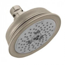 Croma C 100 3-Spray 5 in. Fixed Showerhead in Brushed Nickel