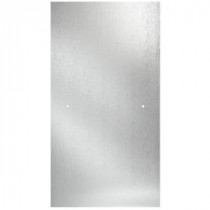 27 in. x 63 in. Pivot Shower Door Glass Panel in Rain