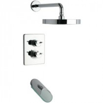 Morgana Thermostatic 2-Handle 1-Spray Tub and Shower in Chrome