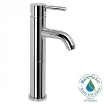 Metro Collection Single Hole 1-Handle European Flair Bathroom Faucet in Chrome with Brass Grid Strainer