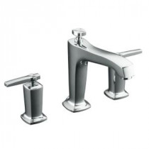 Margaux 2-Handle Deck-Mount High-Flow Bath Faucet Trim Kit in Polished Chrome (Valve Not Included)
