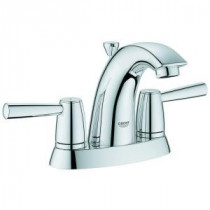 Arden 4 in. Centerset 2-Handle Bathroom Faucet in StarLight Chrome