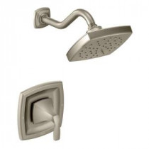 Voss Moentrol 1-Handle Shower Faucet Trim Kit in Brushed Nickel (Valve Sold Separately)