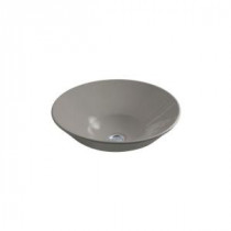 Conical Bell Vessel Sink with Glazed Underside in Cashmere