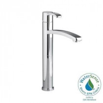 Berwick Single Hole Single Handle Low-Arc Bathroom Vessel Faucet with Grid Drain in Polished Chrome