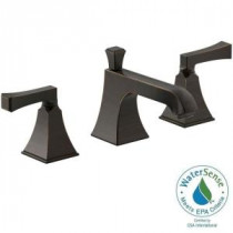 Memoirs 8 in. Widespread 2-Handle Bathroom Faucet with Deco Lever Handle in Oil-Rubbed Bronze