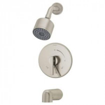 Dia Single-Handle 1-Spray Tub and Shower Faucet in Satin (Valve Not Included)