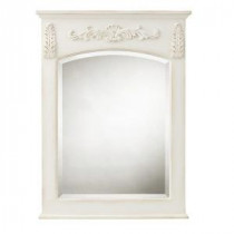 Chelsea 32 in. H x 22 in. W Wall Mirror in Antique White