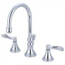 French 8 in. Widespread 2-Handle High-Arc Bathroom Faucet in Polished Chrome