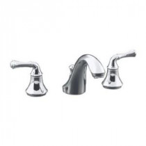 Forte 2-Handle Deck-Mount Roman Tub Faucet Trim Kit in Brushed Chrome (Valve Not Included)