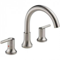 Trinsic 2-Handle Deck-Mount Roman Tub Faucet Trim Kit Only in Stainless (Valve Not Included)