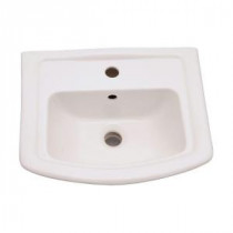 Washington 6 in. Pedestal Sink Basin Only in White