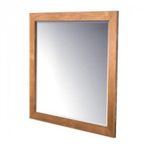 42x36 in. Framed Wall Mirror in Praline Stain