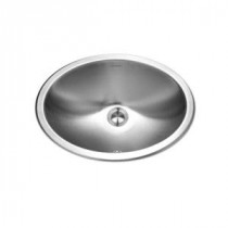 Opus Series Top Mount Stainless Steel 13.6 in. Single Bowl Lavatory Sink with Overflow