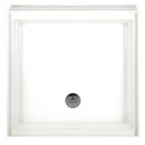Town Square 36 in. x 36 in. Single Threshold Shower Base in White