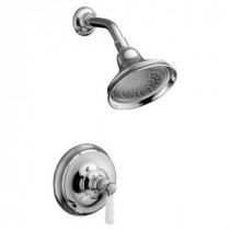 Bancroft Rite-Temp Pressure-Balancing Shower Faucet Trim Only in Polished Chrome (Valve Not Included)