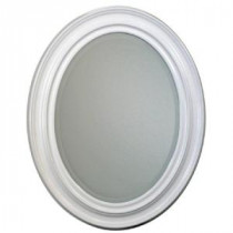 24 in. x 31 in. Sonoma Oval Mirror in White