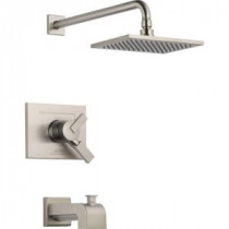 Vero 1-Handle Tub and Shower Faucet Trim Kit in Stainless (Valve Not Included)