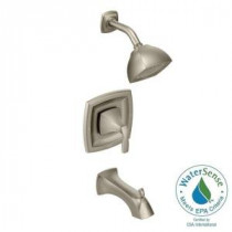 Voss Posi-Temp Single-Handle Tub and Shower Trim Kit in Brushed Nickel (Valve Sold Separately)
