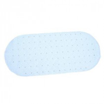 15 in. x 35 in. Bubble Bath Mat with Microban in White