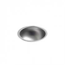 Bolero Round Self-Rimming or Undermount Bathroom Sink in Stainless Steel