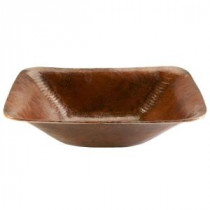 Rectangle Hand Forged Old World Copper Vessel Sink in Oil Rubbed Bronze