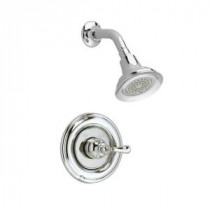 Hampton Single Metal Lever Handle Shower Only Faucet Trim Kit in Chrome (Valve Sold Separately)