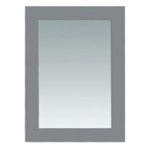Madison 30 in. x 22 in. Wall Mounted Mirror in Gray