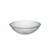 UltraGlass Vessel Sink in Pure and Clear