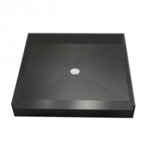36 in. x 36 in. Single Threshold Shower Base with Center Drain