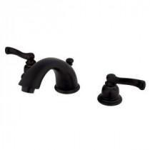 Scroll 8 in. Widespread 2-Handle Bathroom Faucet in Oil Rubbed Bronze