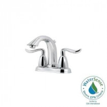 Santiago 4 in. Centerset 2-Handle High-Arc Bathroom Faucet in Polished Chrome