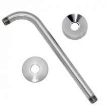 Green Tea Shower Arm and Flange, Stainless Steel