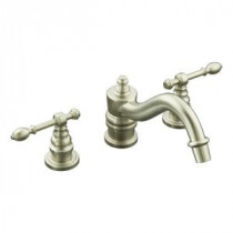 IV Georges 8 in. Widespread 2-Handle Low-Arc Bathroom Faucet Trim Kit in Vibrant Brushed Nickel (Valve Not Included)