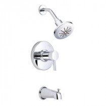 Amalfi 1-Handle Tub and Shower Faucet Trim Only in Chrome (Valve Not Included)