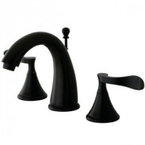 Modern 8 in. Widespread 2-Handle High-Arc Bathroom Faucet in Oil Rubbed Bronze
